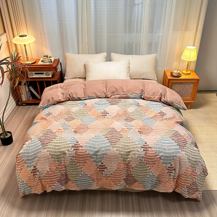 91家纺网 家纺一手货源 找家纺 （总）卡普二店 2025新款全棉纯棉磨毛加厚单品系列-被套单件单被套