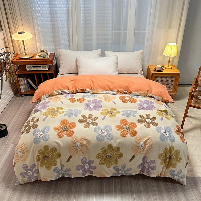 91家纺网 家纺一手货源 找家纺 （总）卡普二店 2025新款全棉纯棉磨毛加厚单品系列-被套单件单被套