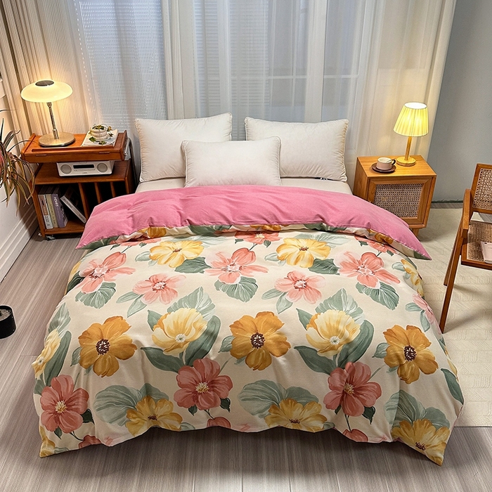 91家纺网 家纺一手货源 找家纺 （总）卡普二店 2025新款全棉纯棉磨毛加厚单品系列-被套单件单被套