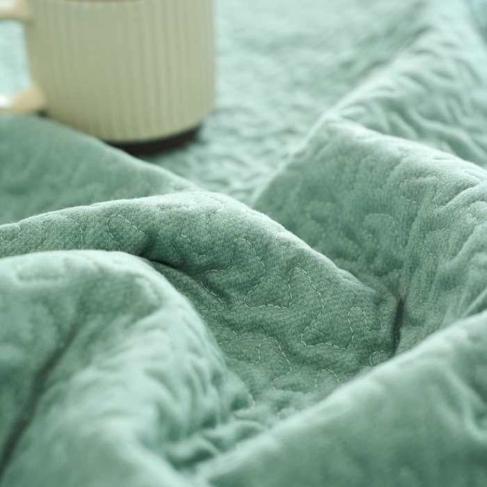 91家纺网 家纺一手货源 找家纺 春皖家纺 2025新款全棉纯棉多功能单枕套 枕套单件 艾迪-绿