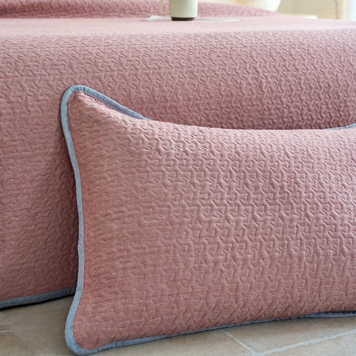 91家纺网 家纺一手货源 找家纺 春皖家纺 2025新款全棉纯棉多功能单枕套 枕套单件 洛格-红