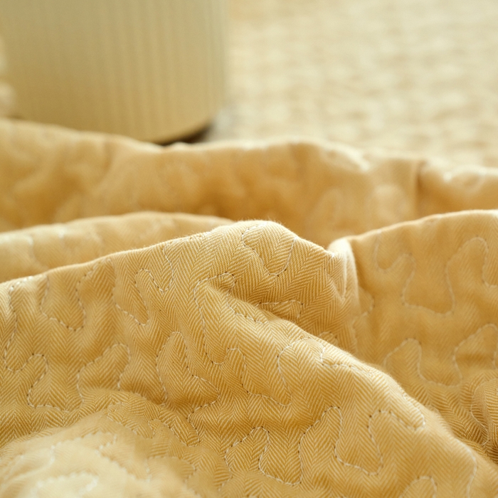 91家纺网 家纺一手货源 找家纺 春皖家纺 2025新款全棉纯棉多功能单枕套 枕套单件 洛格-黄