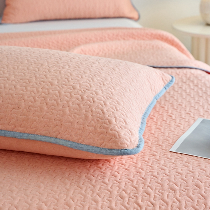 91家纺网 家纺一手货源 找家纺 春皖家纺 2025新款全棉纯棉多功能单枕套 枕套单件 洛格-玉色