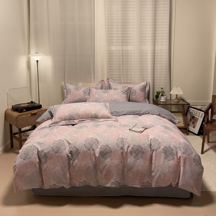 91家纺网 家纺一手货源 找家纺 卡普二店 2025新款全棉纯棉磨毛加厚单品系列-被套单件单被套 爱莲娜