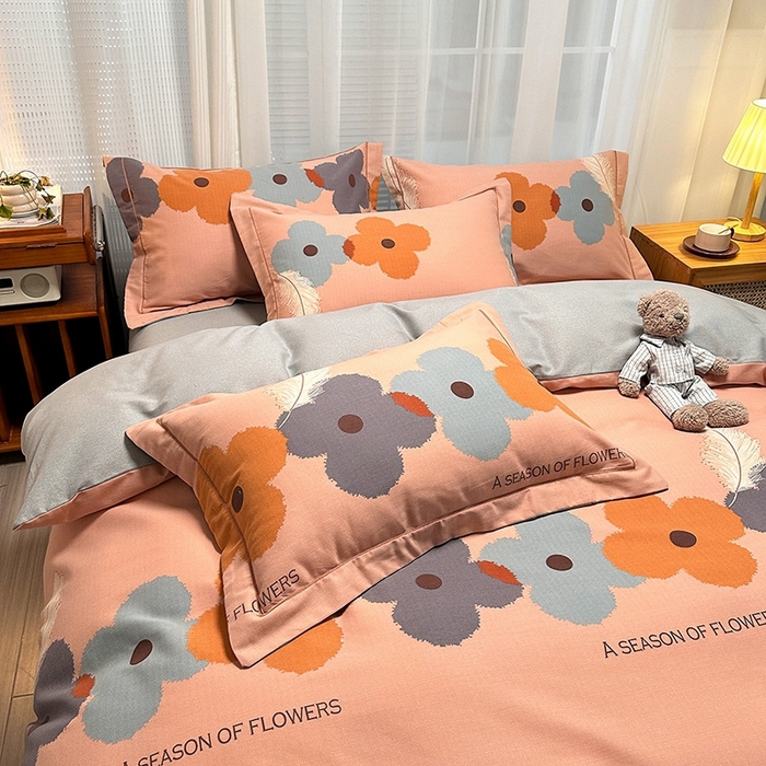 91家纺网 家纺一手货源 找家纺 卡普二店 2025新款全棉纯棉磨毛加厚单品系列-被套单件单被套 阿芙朵