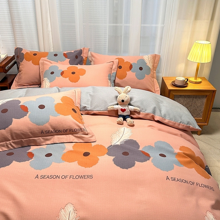 91家纺网 家纺一手货源 找家纺 卡普二店 2025新款全棉纯棉磨毛加厚单品系列-被套单件单被套 阿芙朵