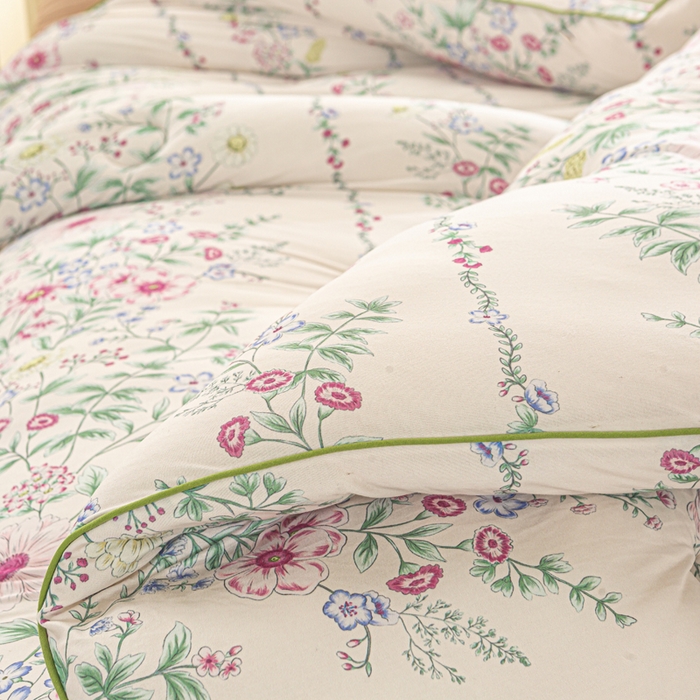 91家纺网 家纺一手货源 找家纺 恋之巢家纺 2025新款莫代尔针织大豆蛋白被子被芯 花韵