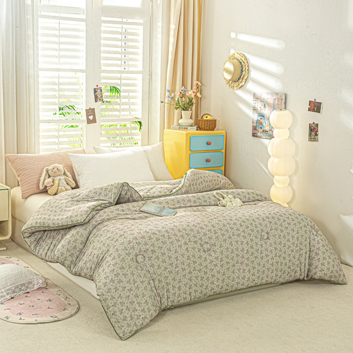 91家纺网 家纺一手货源 找家纺 恋之巢家纺 2025新款莫代尔针织大豆蛋白被子被芯 觅影