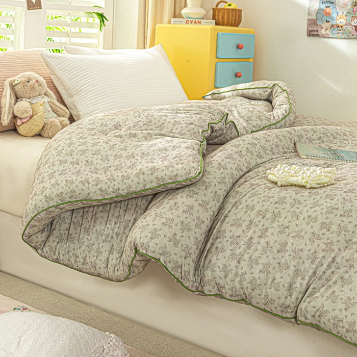 91家纺网 家纺一手货源 找家纺 恋之巢家纺 2025新款莫代尔针织大豆蛋白被子被芯 觅影