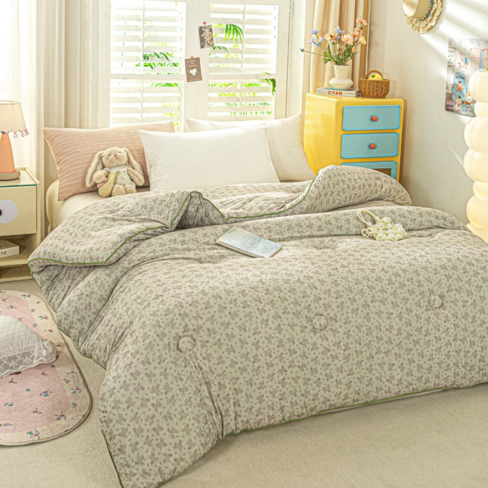 91家纺网 家纺一手货源 找家纺 恋之巢家纺 2025新款莫代尔针织大豆蛋白被子被芯 觅影