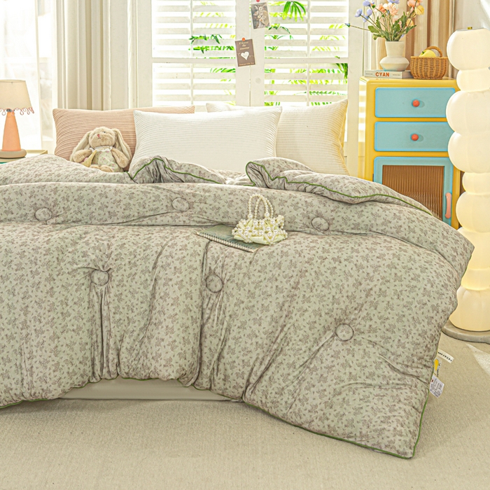 91家纺网 家纺一手货源 找家纺 恋之巢家纺 2025新款莫代尔针织大豆蛋白被子被芯 觅影