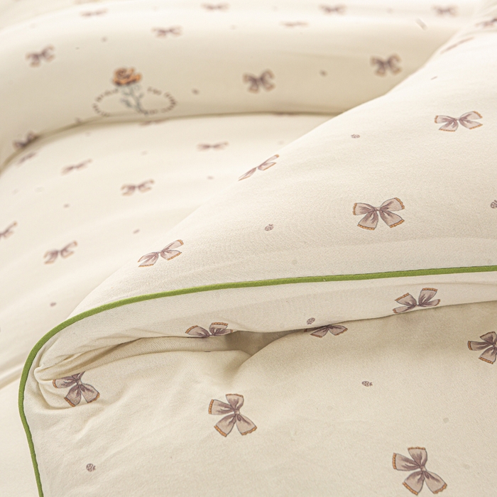 91家纺网 家纺一手货源 找家纺 恋之巢家纺 2025新款莫代尔针织大豆蛋白被子被芯 小家碧玉