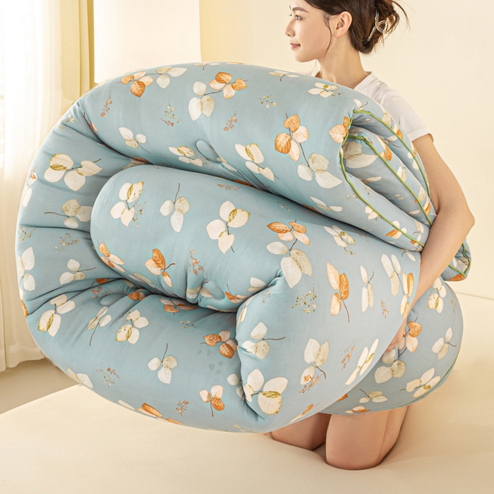 91家纺网 家纺一手货源 找家纺 恋之巢家纺 2025新款莫代尔针织大豆蛋白被子被芯 叶子 兰