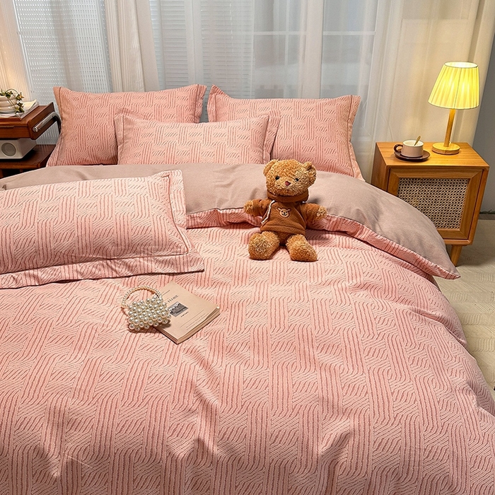 91家纺网 家纺一手货源 找家纺 卡普二店 2025新款全棉纯棉磨毛加厚单品系列-被套单件单被套 莫尔