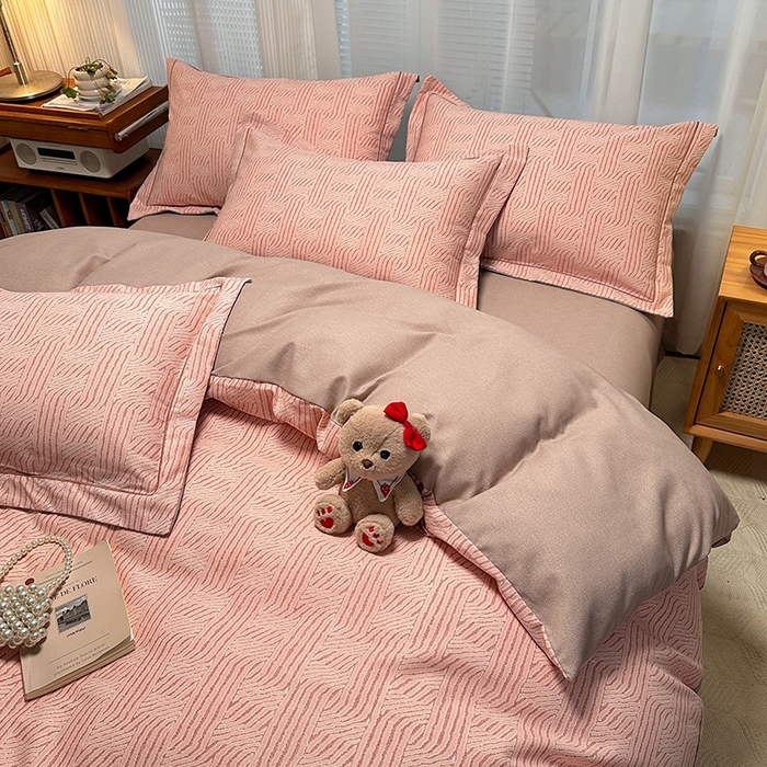 91家纺网 家纺一手货源 找家纺 卡普二店 2025新款全棉纯棉磨毛加厚单品系列-被套单件单被套 莫尔