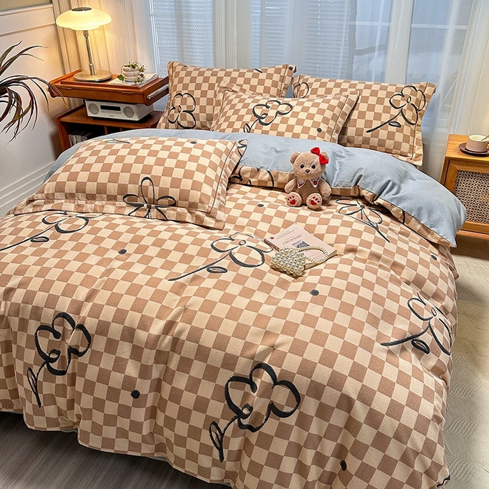 91家纺网 家纺一手货源 找家纺 卡普二店 2025新款全棉纯棉磨毛加厚单品系列-被套单件单被套 南笙