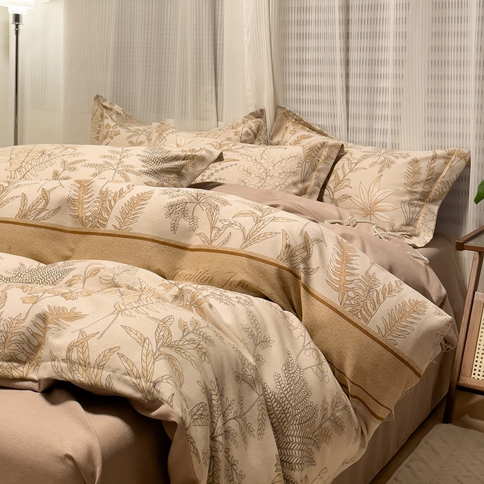 91家纺网 家纺一手货源 找家纺 卡普二店 2025新款全棉纯棉磨毛加厚单品系列-被套单件单被套 挪威花园