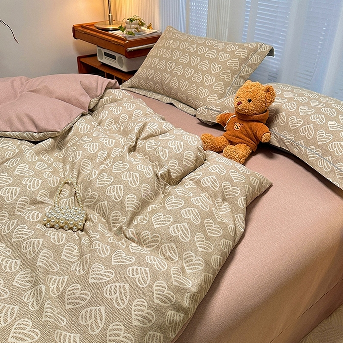 91家纺网 家纺一手货源 找家纺 卡普二店 2025新款全棉纯棉磨毛加厚单品系列-被套单件单被套 桑尼