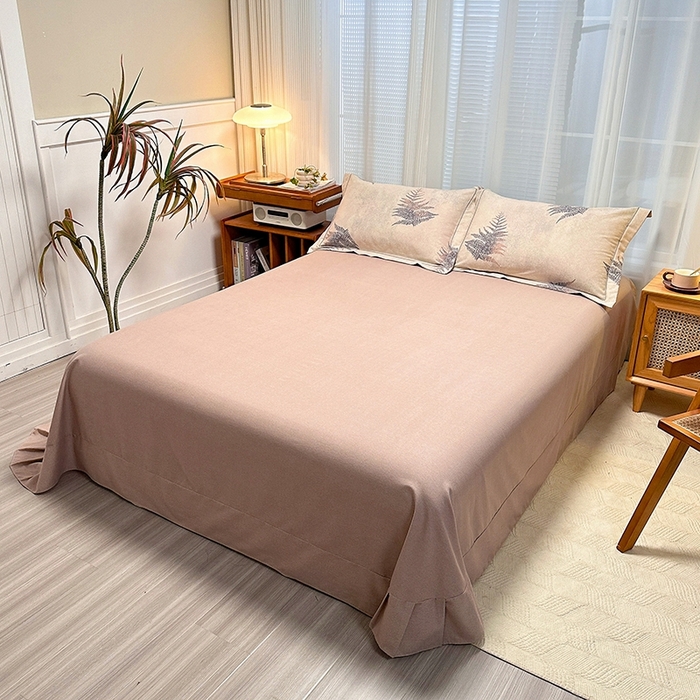 91家纺网 家纺一手货源 找家纺 卡普二店 2025新款全棉纯棉磨毛加厚单品系列-被套单件单被套 杉杉恋曲