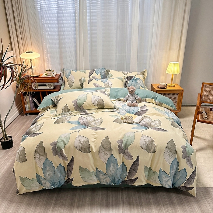 91家纺网 家纺一手货源 找家纺 卡普二店 2025新款全棉纯棉磨毛加厚单品系列-被套单件单被套 水墨江南