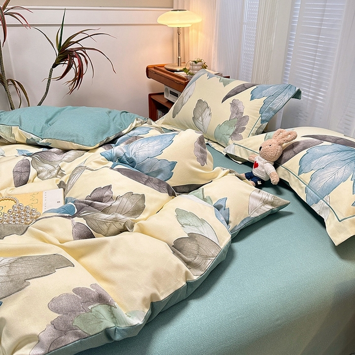 91家纺网 家纺一手货源 找家纺 卡普二店 2025新款全棉纯棉磨毛加厚单品系列-被套单件单被套 水墨江南