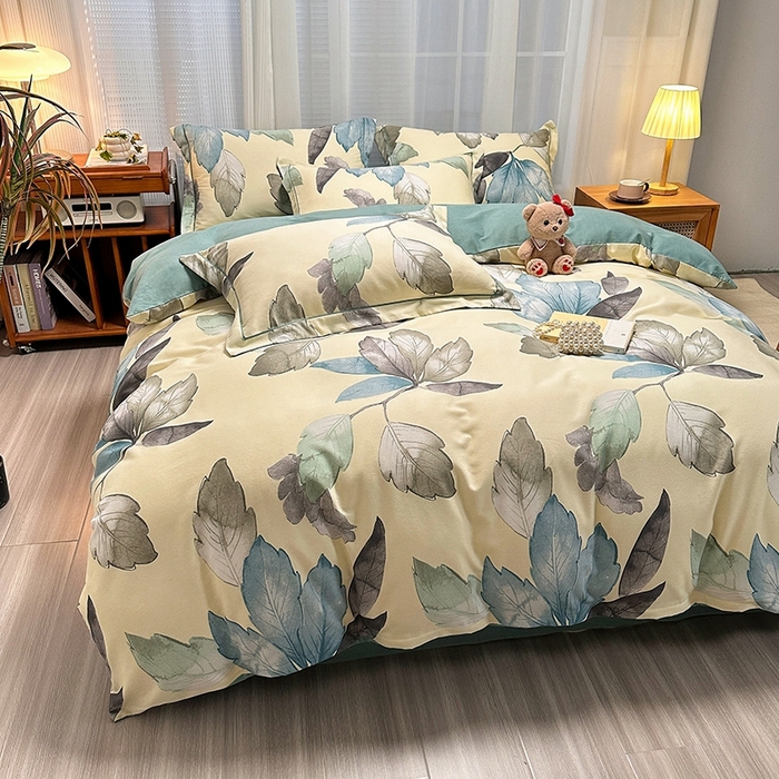 91家纺网 家纺一手货源 找家纺 卡普二店 2025新款全棉纯棉磨毛加厚单品系列-被套单件单被套 水墨江南