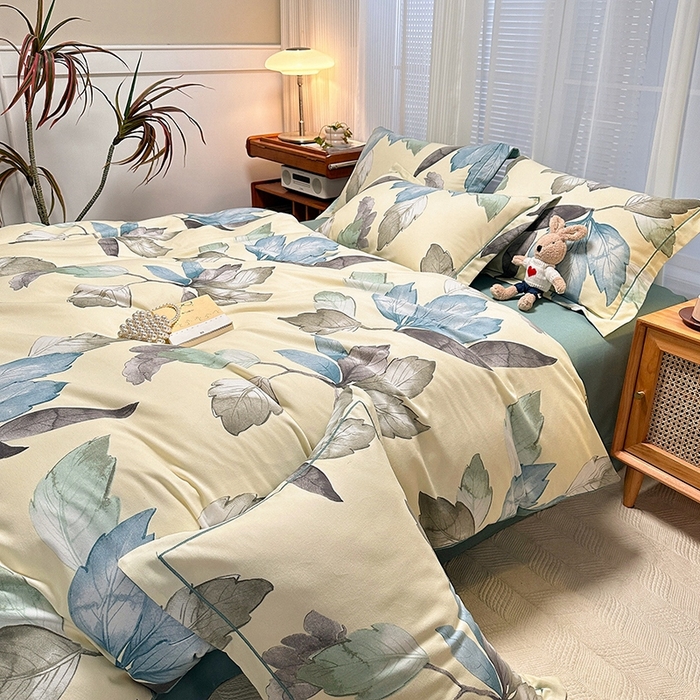 91家纺网 家纺一手货源 找家纺 卡普二店 2025新款全棉纯棉磨毛加厚单品系列-被套单件单被套 水墨江南