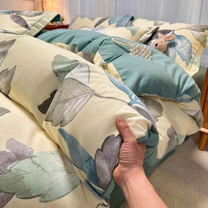 91家纺网 家纺一手货源 找家纺 卡普二店 2025新款全棉纯棉磨毛加厚单品系列-被套单件单被套 水墨江南