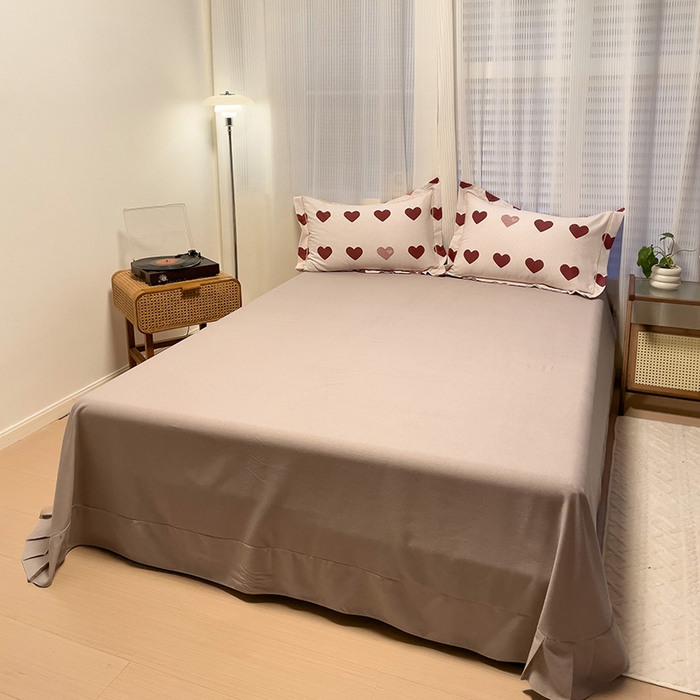 91家纺网 家纺一手货源 找家纺 卡普二店 2025新款全棉纯棉磨毛加厚单品系列-被套单件单被套 完美恋人