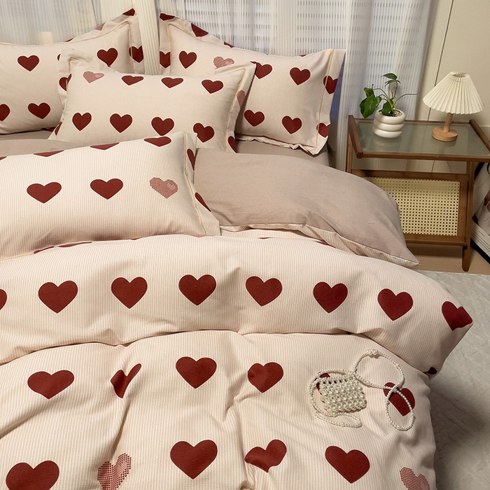 91家纺网 家纺一手货源 找家纺 卡普二店 2025新款全棉纯棉磨毛加厚单品系列-被套单件单被套 完美恋人