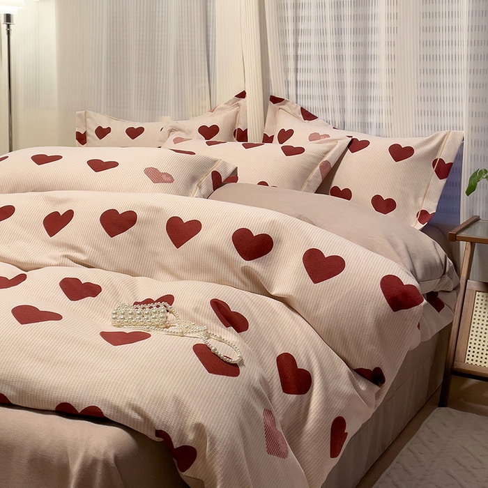 91家纺网 家纺一手货源 找家纺 卡普二店 2025新款全棉纯棉磨毛加厚单品系列-被套单件单被套 完美恋人