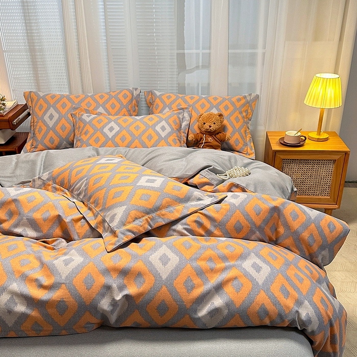 91家纺网 家纺一手货源 找家纺 卡普二店 2025新款全棉纯棉磨毛加厚单品系列-被套单件单被套 伊格