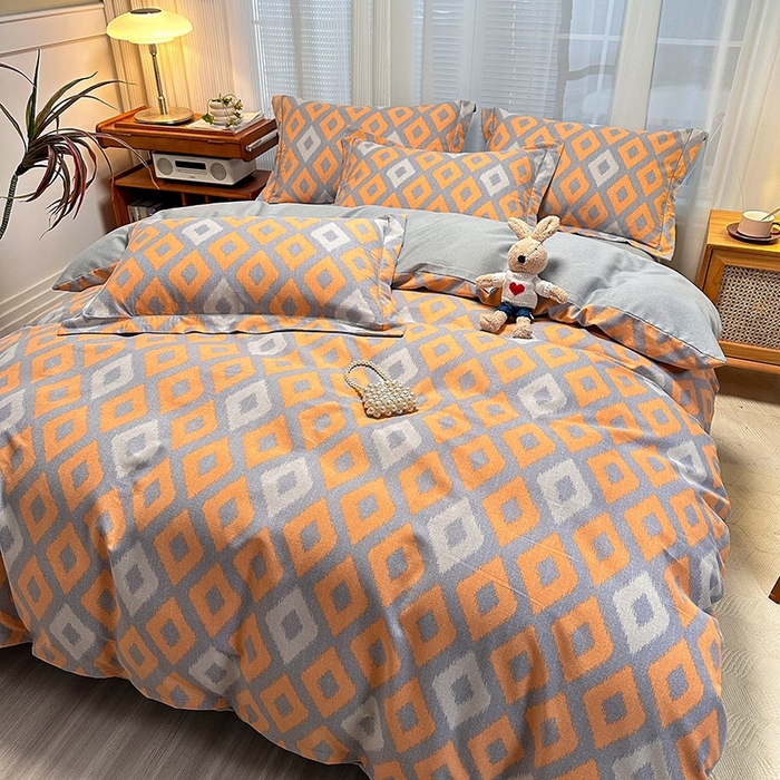 91家纺网 家纺一手货源 找家纺 卡普二店 2025新款全棉纯棉磨毛加厚单品系列-被套单件单被套 伊格