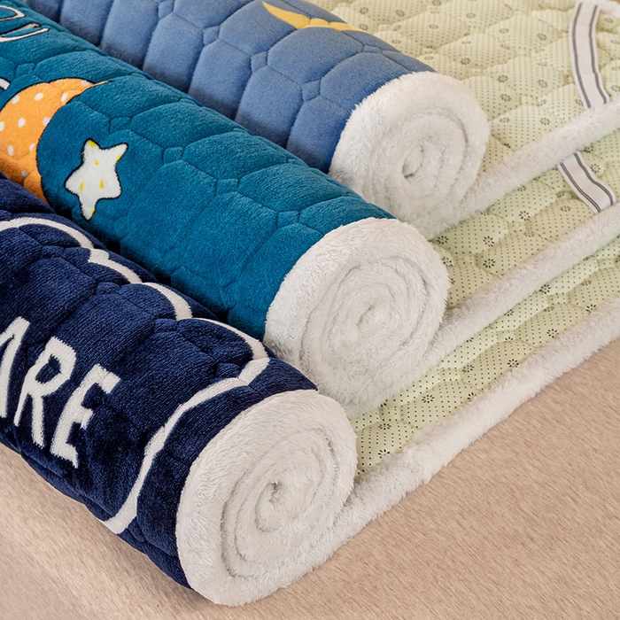 91家纺网 家纺一手货源 找家纺 眠势力 2025新款牛奶绒学生床宿舍床垫夹棉加厚床褥子秋冬季保暖床护垫 组合图（仅供展示）