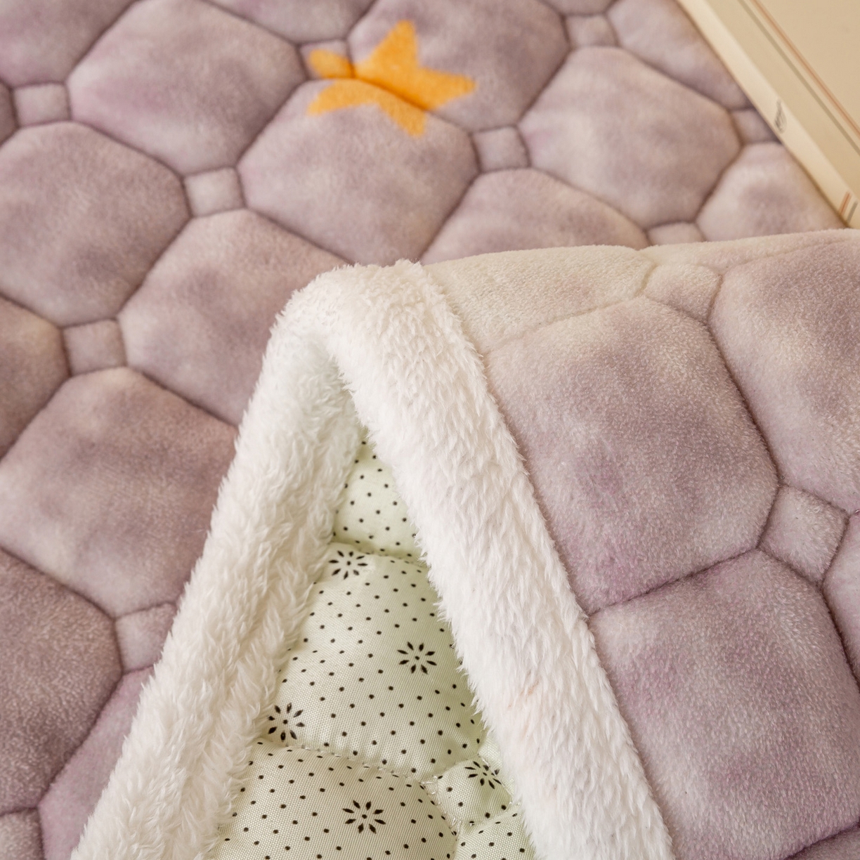 91家纺网 家纺一手货源 找家纺 眠势力 2025新款牛奶绒学生床宿舍床垫夹棉加厚床褥子秋冬季保暖床护垫 梦幻星空