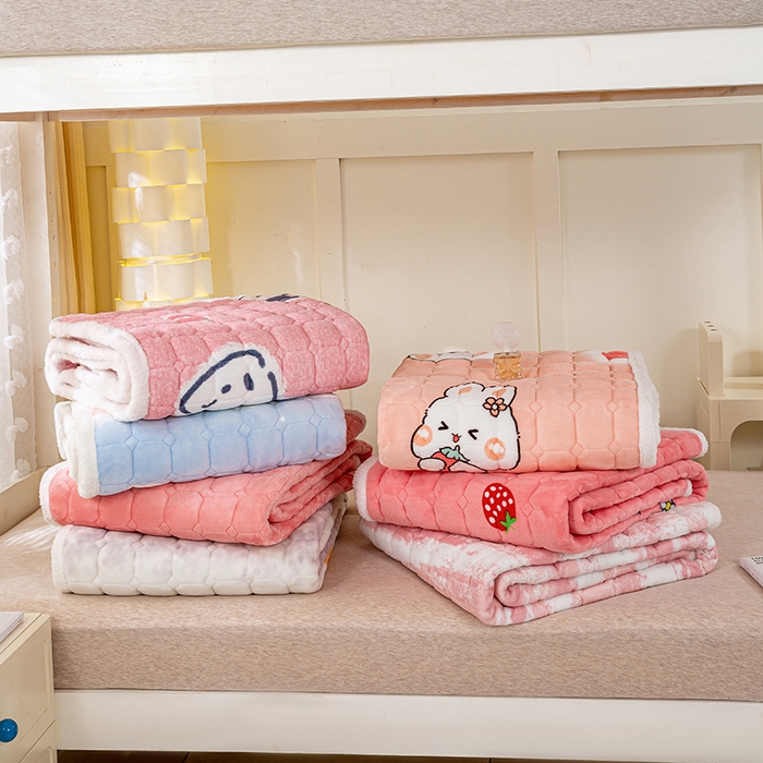 91家纺网 家纺一手货源 找家纺 眠势力 2025新款牛奶绒学生床宿舍床垫夹棉加厚床褥子秋冬季保暖床护垫 组合图（仅供展示）