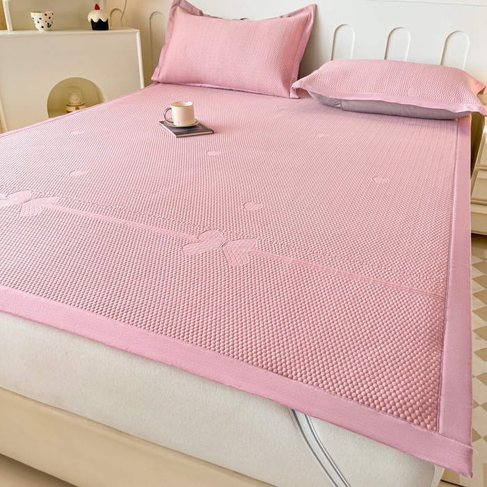 91家纺网 家纺一手货源 找家纺 （总）缦吉 2025款中分子冰豆豆凉席席子-几何蝶