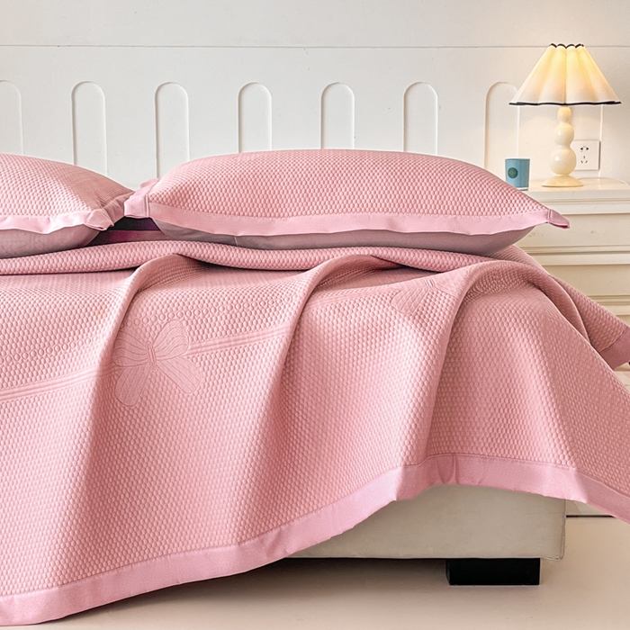 91家纺网 家纺一手货源 找家纺 （总）缦吉 2025款中分子冰豆豆凉席席子-几何蝶