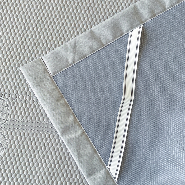 91家纺网 家纺一手货源 找家纺 缦吉 2025款中分子冰豆豆凉席席子-几何蝶 几何蝶-灰色