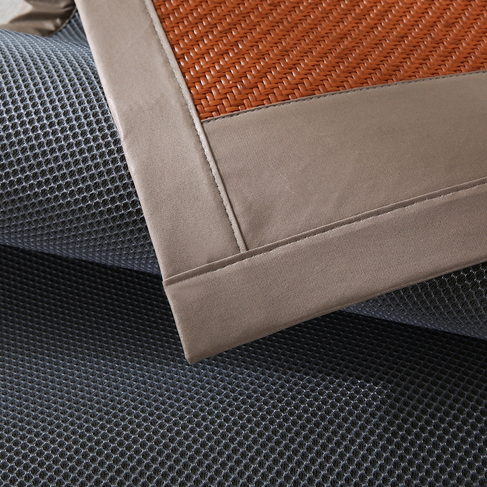 91家纺网 家纺一手货源 找家纺 （总）缦吉 2025款PE冷感加厚刺绣款藤席凉席席子