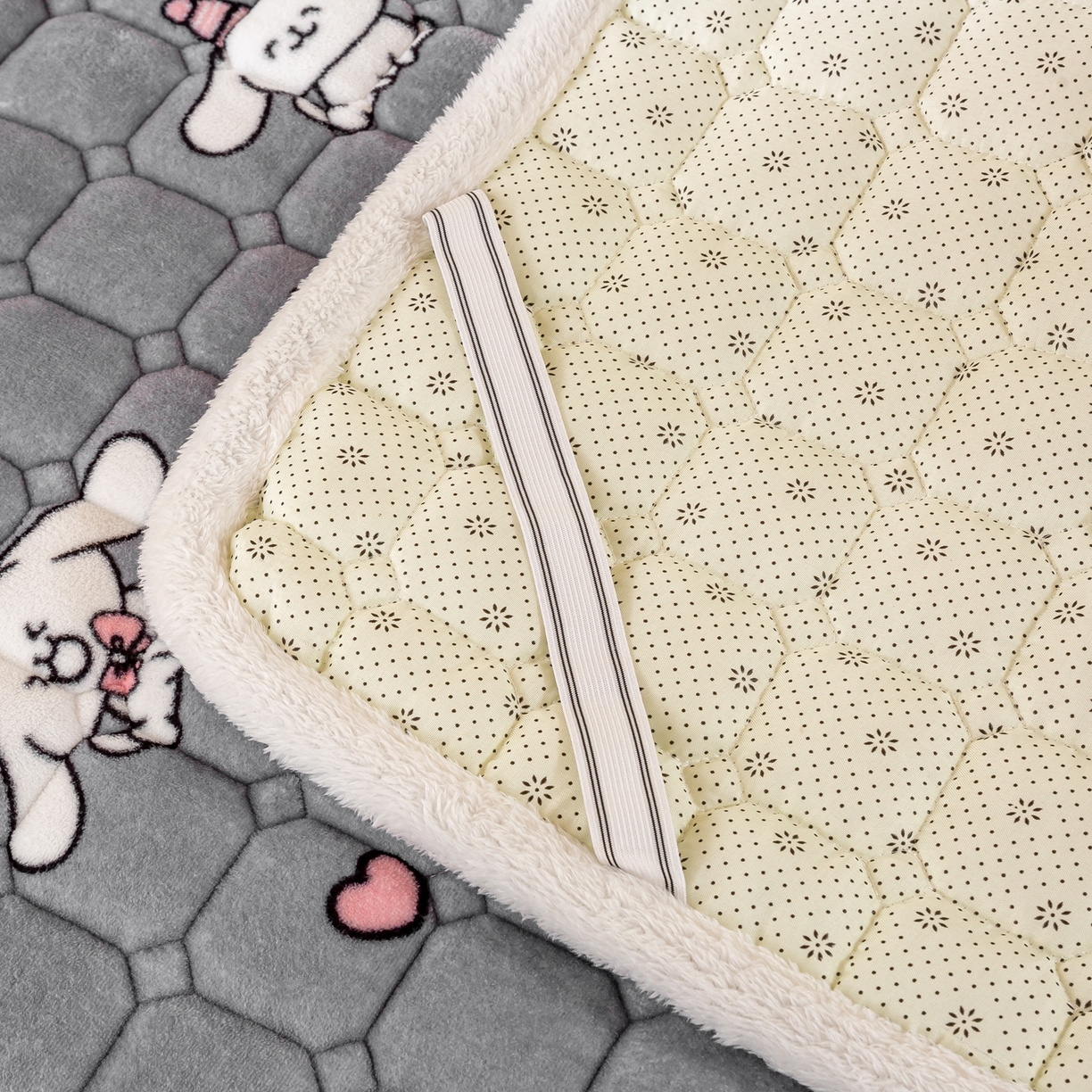 91家纺网 家纺一手货源 找家纺 眠势力 2025新款牛奶绒学生床宿舍床垫夹棉加厚床褥子秋冬季保暖床护垫 大耳朵