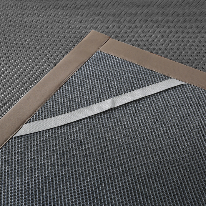 91家纺网 家纺一手货源 找家纺 缦吉 2025款PE冷感加厚刺绣款藤席凉席席子 PE藤席-深灰