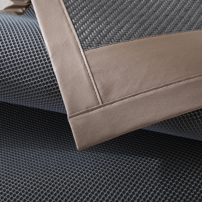 91家纺网 家纺一手货源 找家纺 缦吉 2025款PE冷感加厚刺绣款藤席凉席席子 PE藤席-深灰