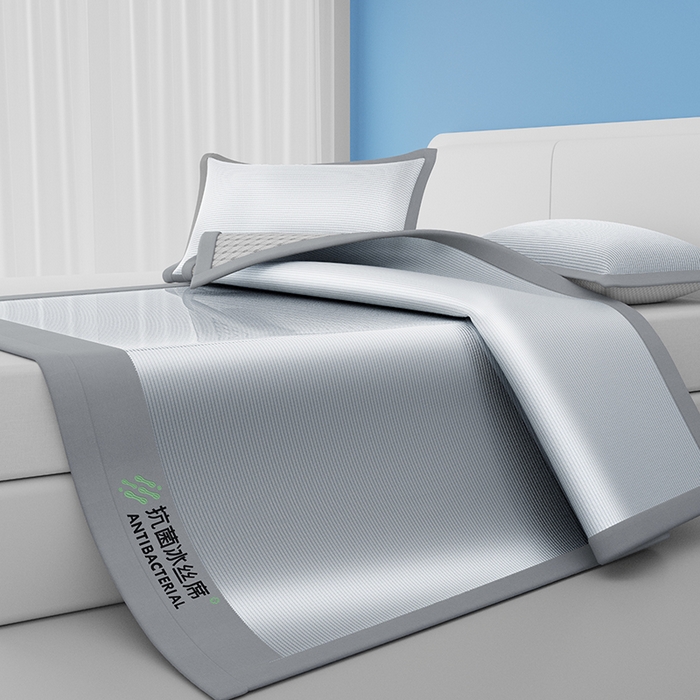 91家纺网 家纺一手货源 找家纺 （总）缦吉 2025款A类碳光抗菌冰丝席凉席席子