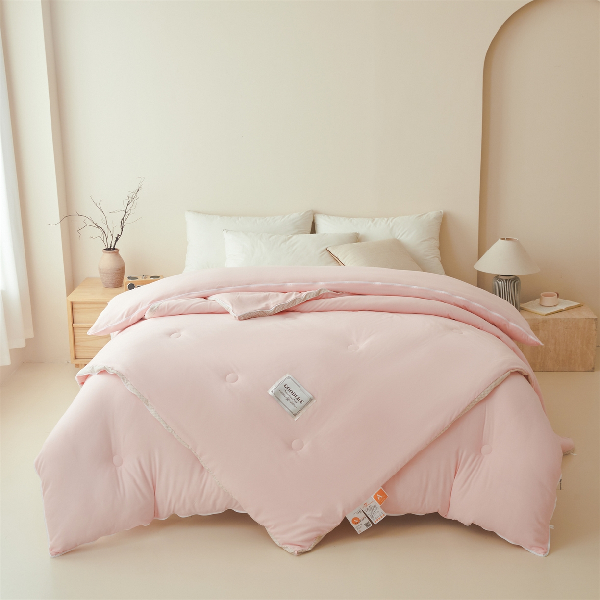 91家纺网 家纺一手货源 找家纺 罗布斯 2025升级A类水洗棉立体拼边大豆纤维被二合一子母被学生宿舍被子被芯夏被空调被春秋被直播冬被含买家秀 大豆子母被-梦幻玉