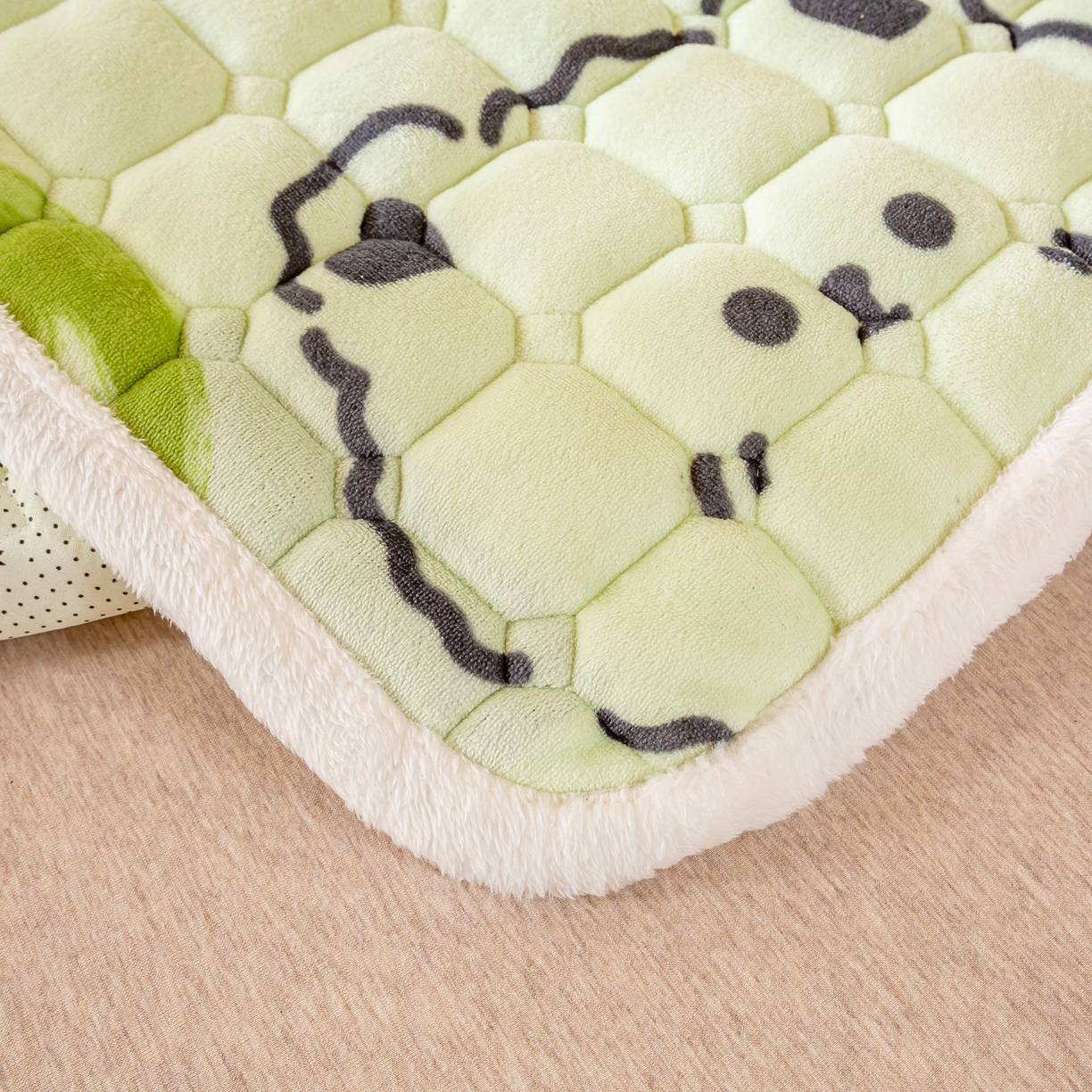 91家纺网 家纺一手货源 找家纺 眠势力 2025新款牛奶绒学生床宿舍床垫夹棉加厚床褥子秋冬季保暖床护垫 泡泡熊