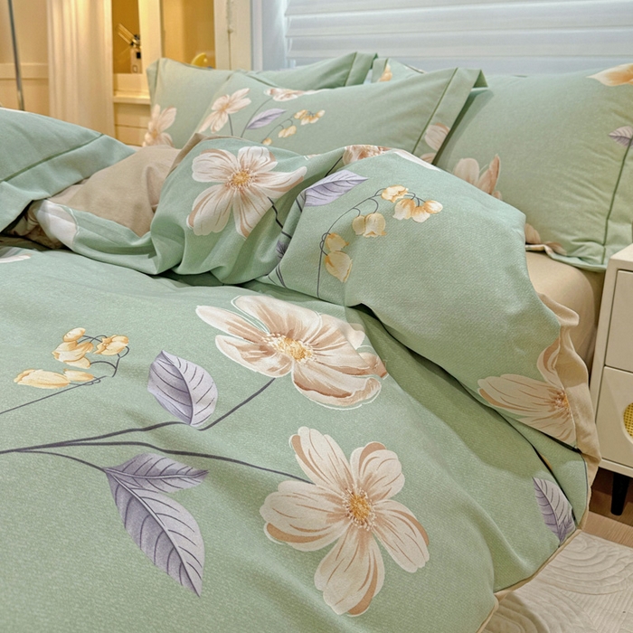 91家纺网 家纺一手货源 找家纺 （总）卡普二店 2025新款全棉纯棉磨毛加厚四件套系列-四件套