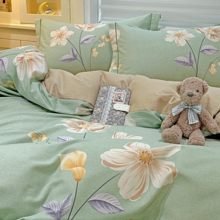 91家纺网 家纺一手货源 找家纺 （总）卡普二店 2025新款全棉纯棉磨毛加厚四件套系列-四件套