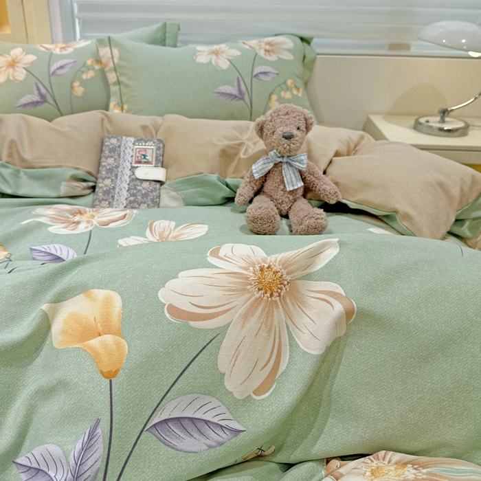 91家纺网 家纺一手货源 找家纺 （总）卡普二店 2025新款全棉纯棉磨毛加厚四件套系列-四件套