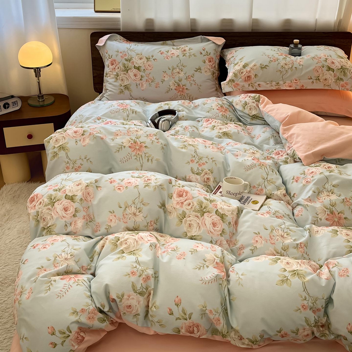 91家纺网 家纺一手货源 找家纺 （总）涵宸家纺 2025新款加厚全棉磨毛印花四件套--罗马系列 场景二